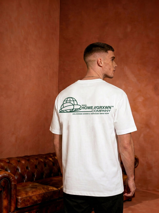 WHITE // DISTRIBUTION T-SHIRT.