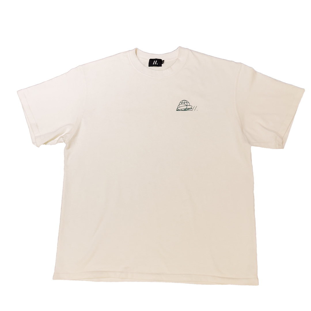 WHITE // DISTRIBUTION T-SHIRT.